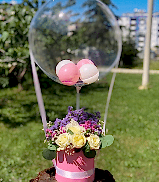 Çiçekli Balon Kutusu