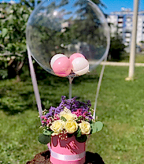 Çiçekli Balon Kutusu